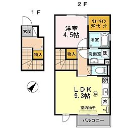プリマベーラ 1LDKの間取図画像