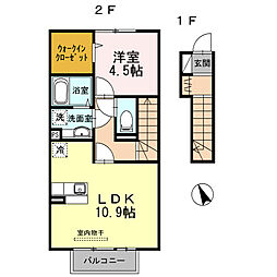 セジュール プランドール A棟 2階