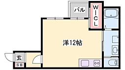 ノアールリシェ ワンルームの間取図画像
