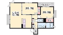 シャーメゾン西野添I 2階/201