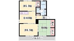アンナプルナ2 3DKの間取図画像