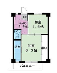 ビレッジハウス朝日ヶ丘2号棟 1階