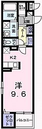 ブリーズコート城北 1Kの間取図画像