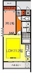 ドルチェヴィータ 1LDKの間取図画像