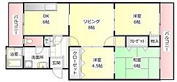 城の宮第2住宅14号棟 4階