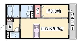 ケイレジデンス駅前通 1LDKの間取図画像
