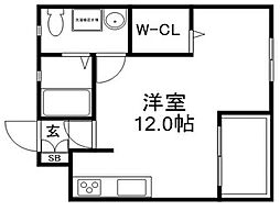 ソプラリア ワンルームの間取図画像