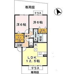 プラン・デスポワール 2LDKの間取図画像