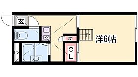 兵庫県姫路市飾磨区構３丁目（賃貸アパート1K・1階・20.28㎡） その2