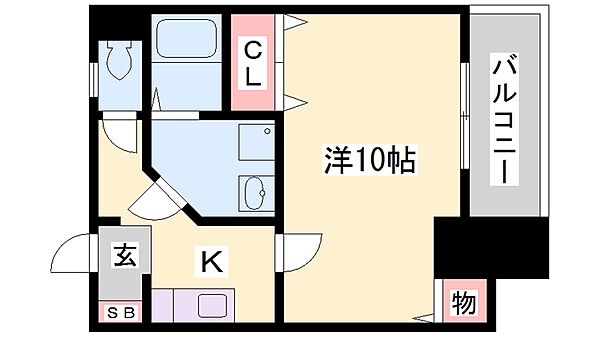 兵庫県姫路市御立北１丁目(賃貸アパート1K・2階・19.53㎡)の写真 その2