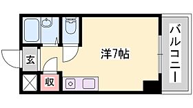 兵庫県姫路市北平野４丁目（賃貸マンション1R・4階・19.50㎡） その2