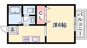 兵庫県姫路市御立中７丁目（賃貸アパート1K・1階・23.77㎡） その2