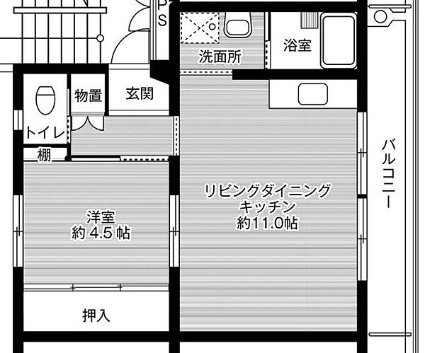 兵庫県加東市沢部(賃貸マンション1LDK・3階・39.83㎡)の写真 その2