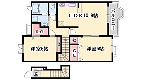 兵庫県赤穂郡上郡町竹万（賃貸アパート2LDK・2階・59.28㎡） その2