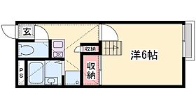 兵庫県姫路市書写（賃貸アパート1R・1階・20.28㎡） その2