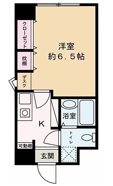 兵庫県姫路市飾磨区清水(賃貸マンション1K・7階・20.31㎡)の写真 その2