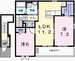 兵庫県相生市緑ケ丘２丁目（賃貸アパート2LDK・2階・59.13㎡） その2