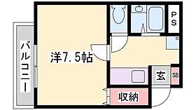 兵庫県姫路市飾磨区玉地１丁目（賃貸マンション1K・3階・23.00㎡） その2