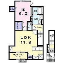 兵庫県姫路市大津区天満（賃貸アパート1LDK・2階・52.15㎡） その2