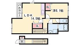 兵庫県加東市梶原（賃貸アパート1LDK・2階・54.14㎡） その2