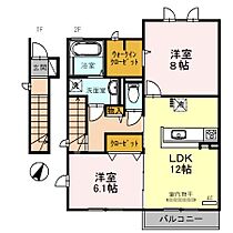 兵庫県加古郡播磨町東野添３丁目（賃貸アパート2LDK・2階・68.37㎡） その2