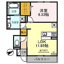 兵庫県姫路市阿保（賃貸アパート1LDK・1階・45.50㎡） その2