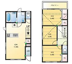 兵庫県加東市家原（賃貸アパート3LDK・1階・66.49㎡） その2