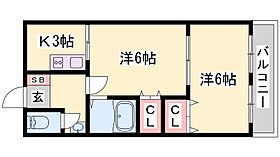 兵庫県姫路市飾磨区阿成（賃貸マンション2K・4階・35.64㎡） その2