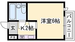 間取図画像 1K