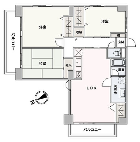 全居室収納があります。