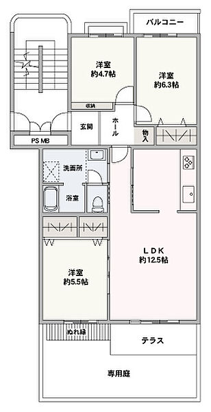 間取りを拡大表示