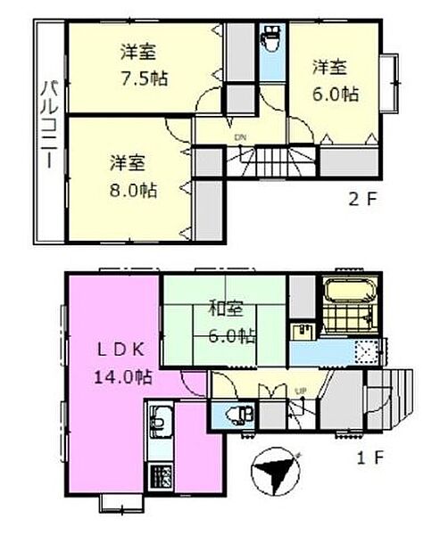 間取りを拡大表示