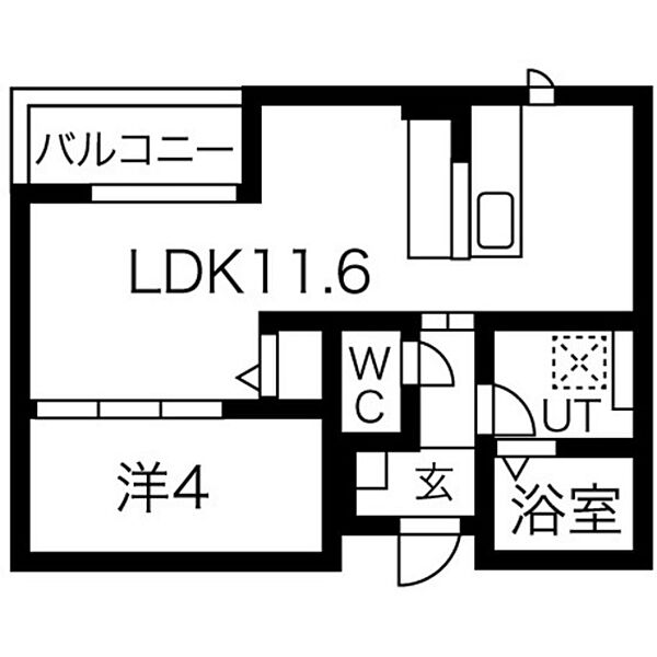 maison blanche（メゾン・ブラン） 306｜兵庫県加古川市平岡町新在家(賃貸アパート1LDK・3階・35.64㎡)の写真 その2