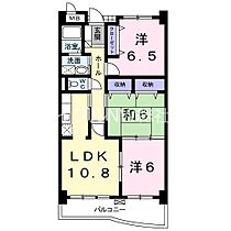 岡山県倉敷市浜ノ茶屋1丁目（賃貸マンション3LDK・5階・67.66㎡） その2