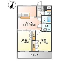 岡山県倉敷市真備町川辺（賃貸アパート2LDK・1階・51.66㎡） その2