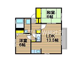 岡山県総社市清音柿木（賃貸アパート2LDK・2階・57.82㎡） その2