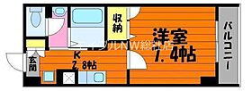 岡山県倉敷市昭和1丁目（賃貸マンション1K・1階・25.08㎡） その2