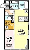 岡山県倉敷市美和2丁目（賃貸アパート1LDK・1階・41.85㎡） その2