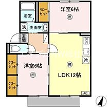 岡山県倉敷市菰池1丁目（賃貸アパート2LDK・1階・55.90㎡） その2