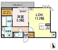 岡山県倉敷市中央2丁目（賃貸アパート1LDK・2階・42.43㎡） その2