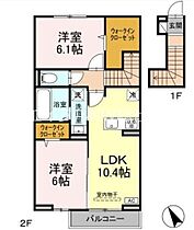 岡山県倉敷市連島町鶴新田（賃貸アパート2LDK・2階・59.57㎡） その2