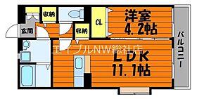 岡山県総社市駅南1丁目（賃貸マンション1LDK・3階・40.61㎡） その2