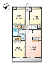 岡山県倉敷市中島（賃貸アパート3LDK・1階・67.84㎡） その2