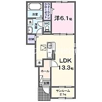 岡山県倉敷市安江（賃貸アパート1LDK・1階・50.01㎡） その2