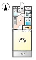 岡山県倉敷市田ノ上（賃貸アパート1K・1階・30.96㎡） その2