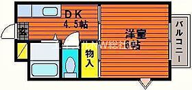 岡山県倉敷市茶屋町（賃貸アパート1K・3階・26.00㎡） その2