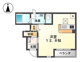 岡山県倉敷市中島（賃貸アパート1R・1階・33.47㎡） その2