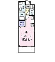 岡山県倉敷市上富井（賃貸マンション1R・3階・27.25㎡） その2