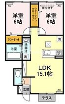 岡山県倉敷市連島町西之浦（賃貸アパート2LDK・1階・59.55㎡） その2