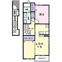 岡山県岡山市北区吉備津（賃貸アパート1LDK・2階・54.67㎡） その2